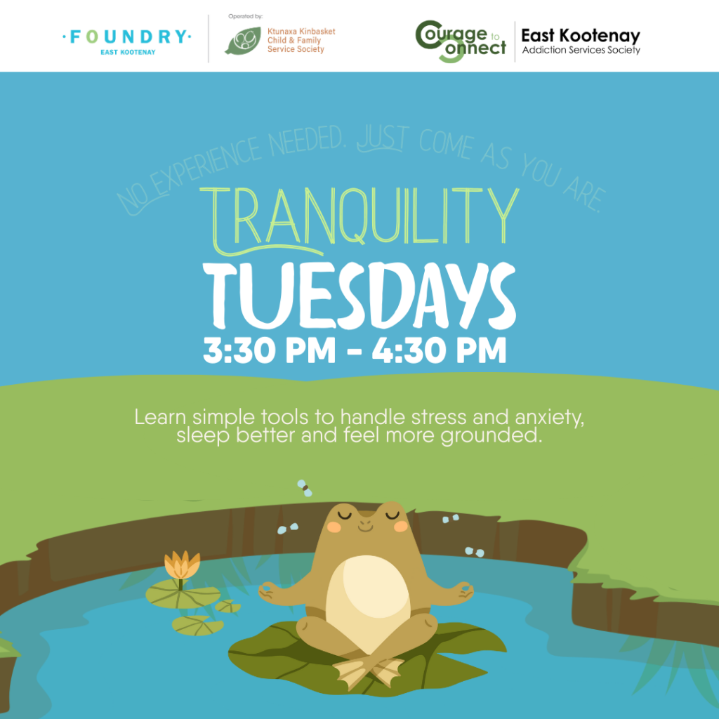 Tranquility Tuesdays 3:30-4:30 PM