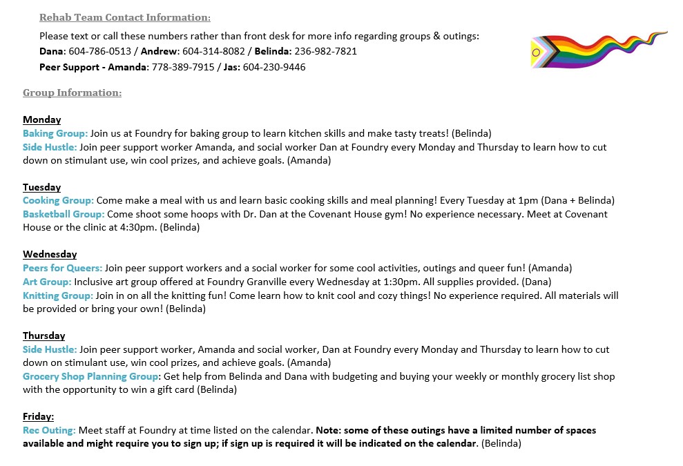 Foundry Vancouver Granville Dec 2025 Calendar