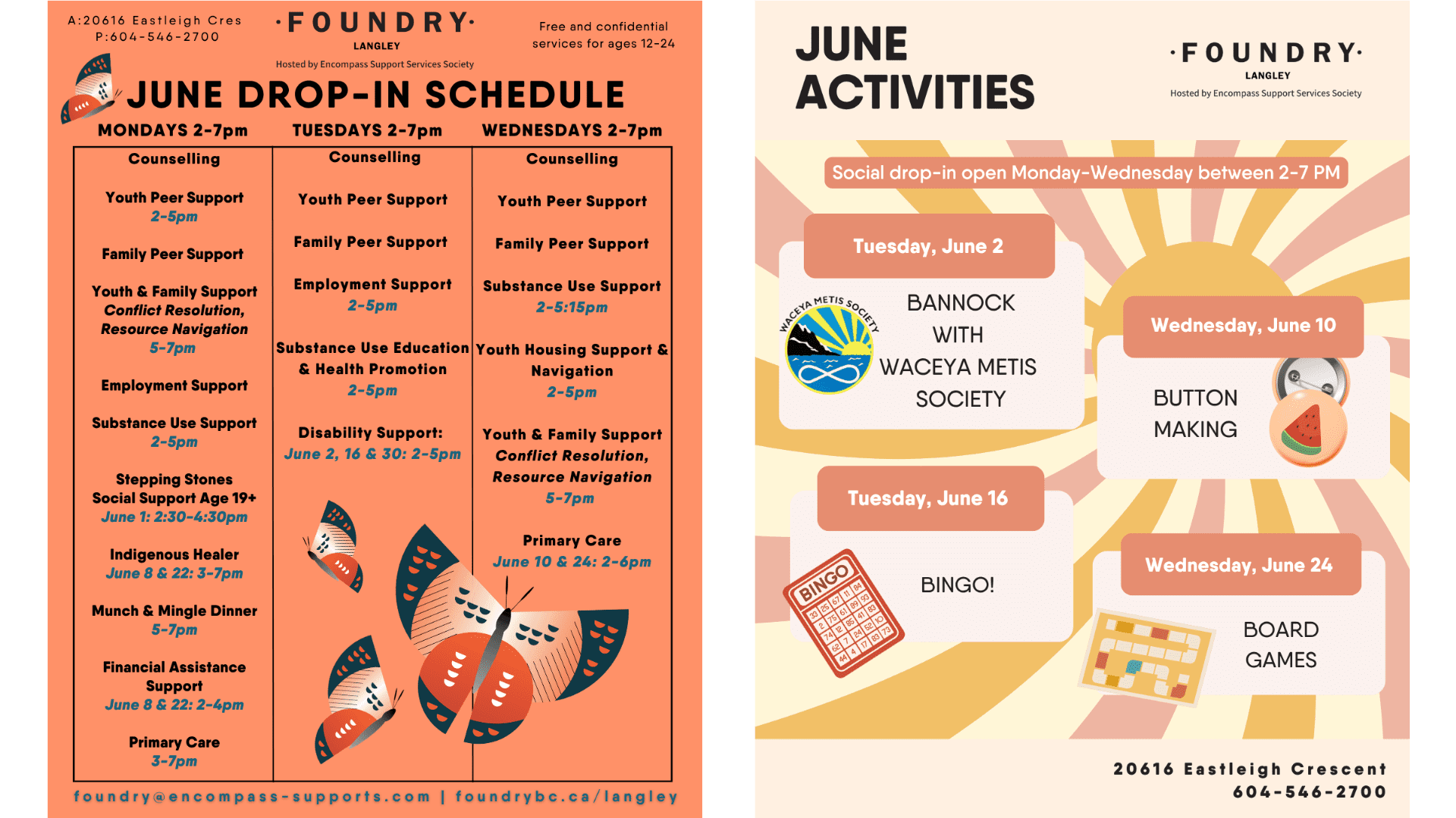 June 2026 calendars