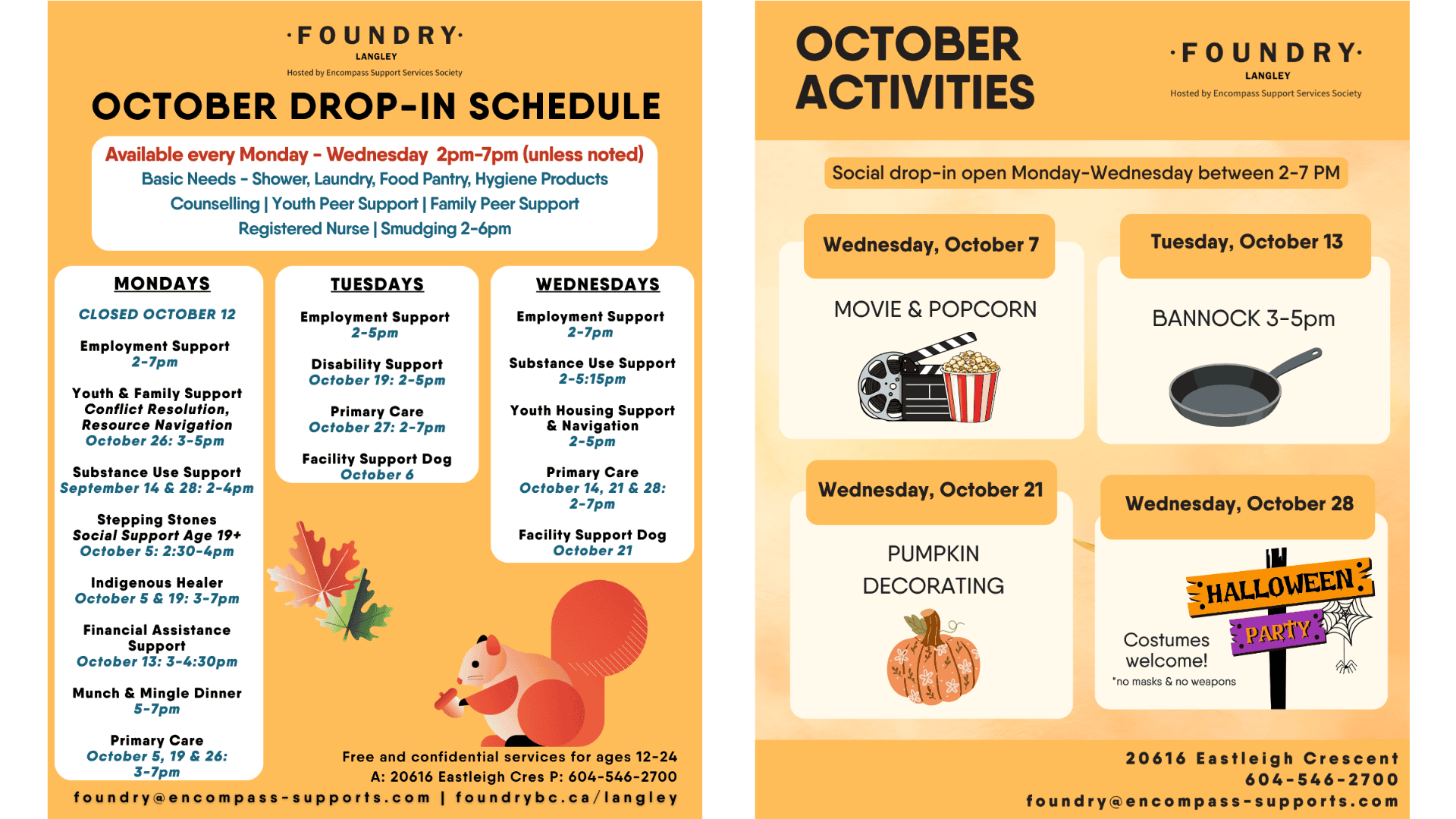 foundry october calendars 1