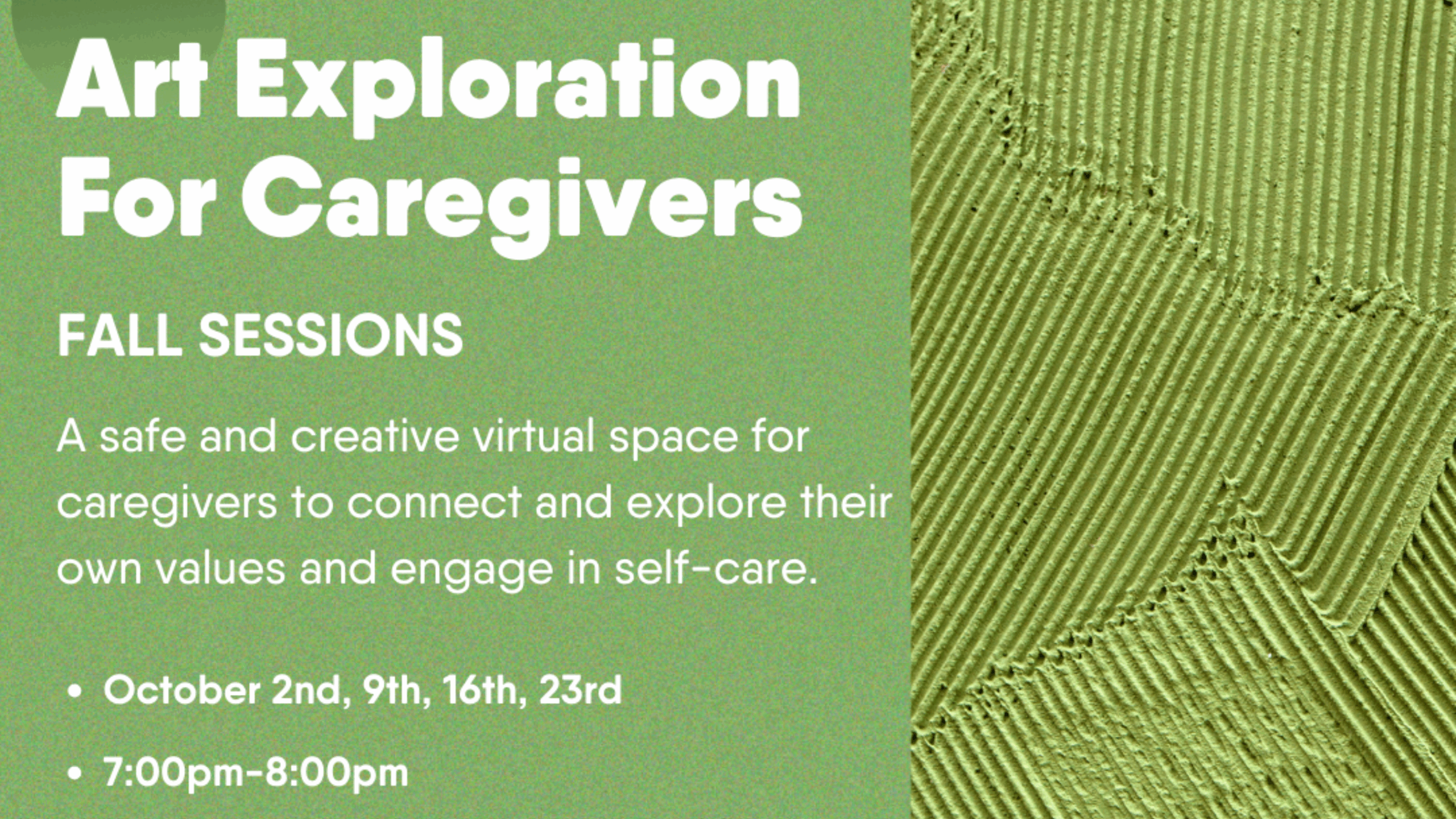 ART EXPLORATION FOR CAREGIVERS
