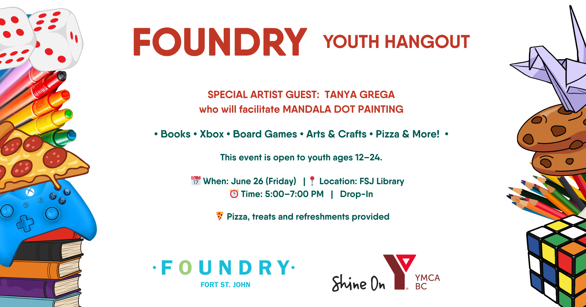 Youth Hangout - Special Guest Artist Tanya Grega