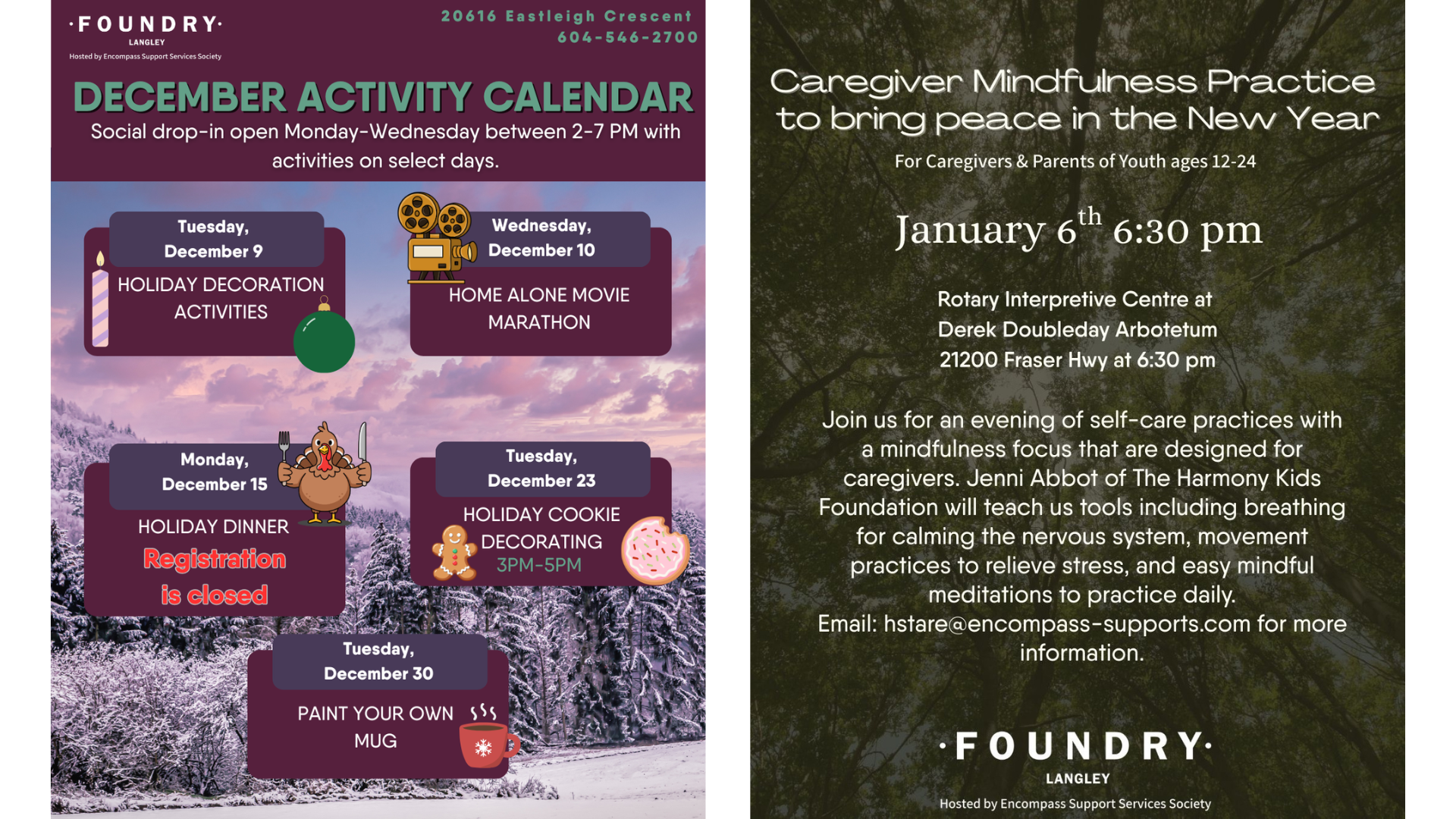 Dec 2025/Jan 2026 Foundry Langley Activities