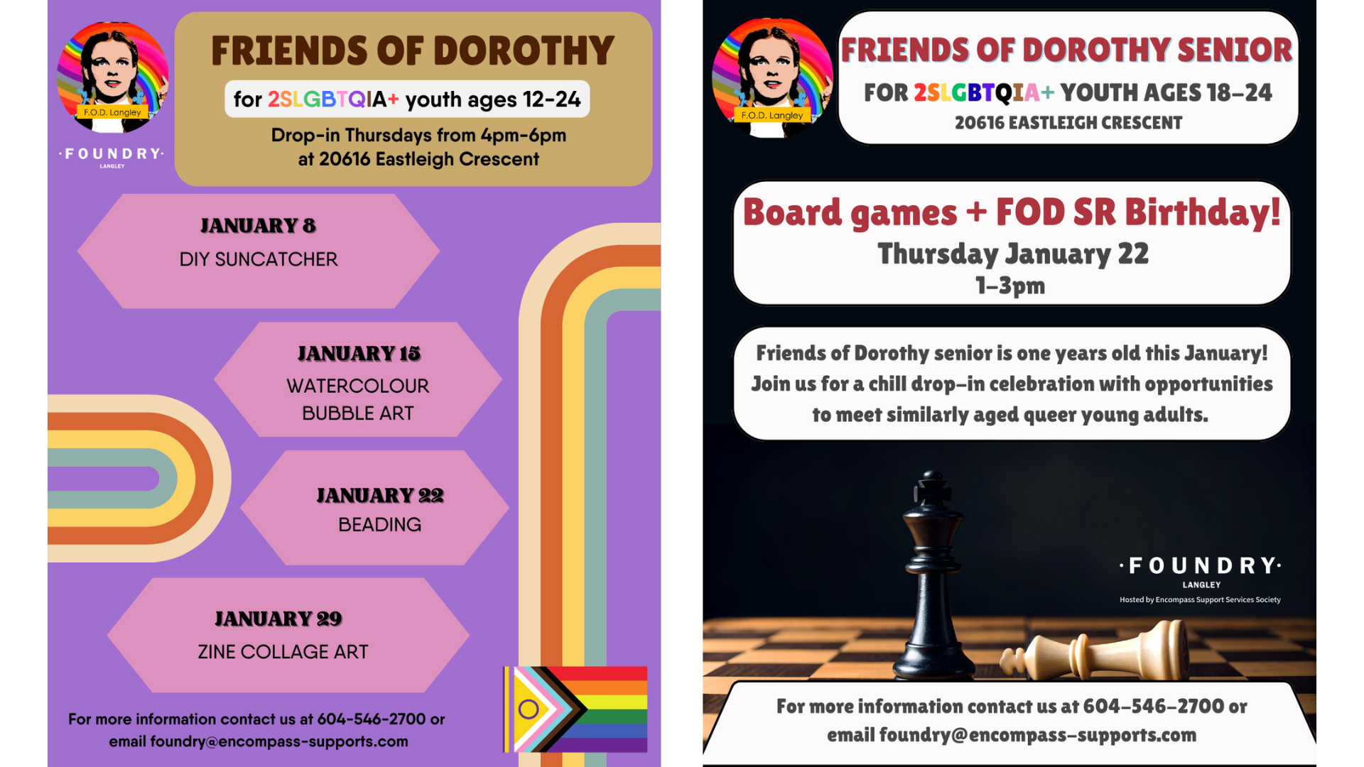 Foundry Langley 2026 Friends of Dorothy Calendar