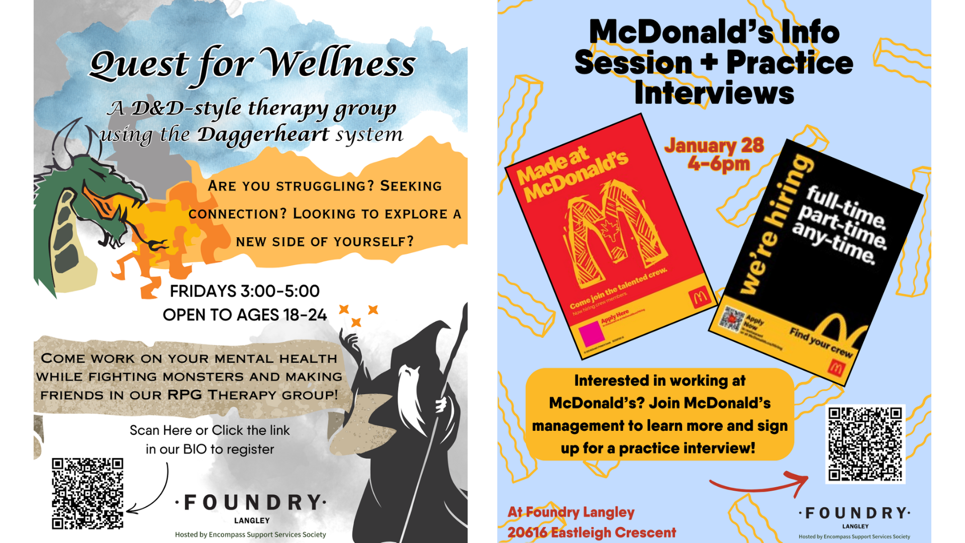 Foundry Langley January 2026 Activities